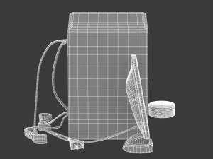 21 speakers system sound 3D Model