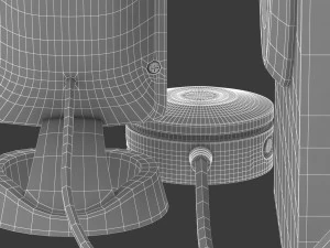 21 speakers system sound 3D Model