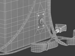 21 speakers system sound 3D Model