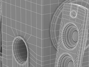 21 speakers system sound 3D Model