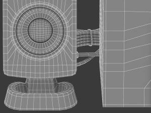21 speakers system sound 3D Model