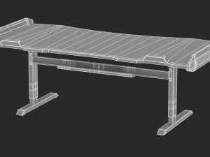3d gaming desk 2 model 3D Model