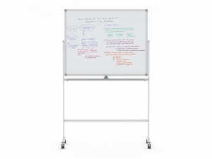 whiteboard with rolling stand 3D Model