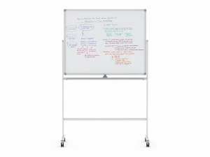 whiteboard with rolling stand 3D Model