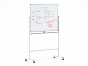 whiteboard with rolling stand 3D Model
