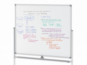 whiteboard with rolling stand 3D Model
