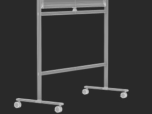 whiteboard with rolling stand 3D Model