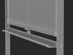 whiteboard with rolling stand 3D Model