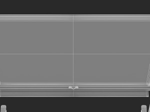 whiteboard with rolling stand 3D Model