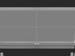 whiteboard with rolling stand 3D Model