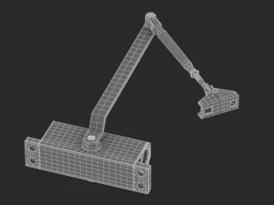 hydraulic door closer 3D Model