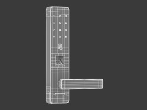 digital electronic door lock 3D Model