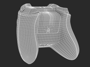 x-box series x controller Modello 3D
