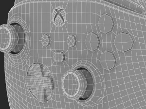 x-box series x controller Modello 3D