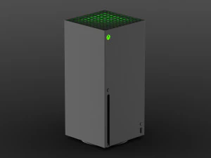 x-box series x console 3D Model