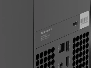 x-box series x console 3D Model