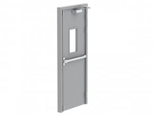single fire exit door 3D Model