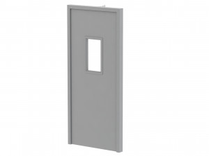 single fire exit door 3D 模型