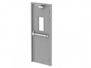 single fire exit door 3D Model