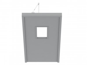 single fire exit door 3D 模型