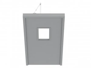 single fire exit door 3D Model