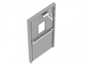 single fire exit door 3D 模型