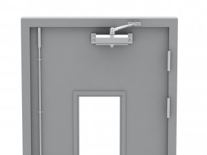 single fire exit door 3D 模型