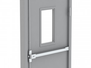 single fire exit door 3D 模型