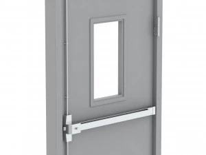 single fire exit door 3D Model
