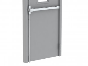 single fire exit door 3D 模型