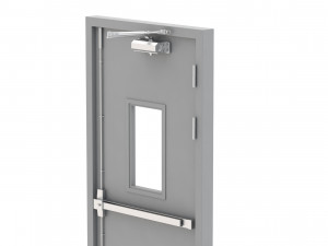 single fire exit door 3D 模型