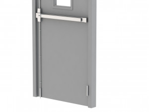 single fire exit door 3D 模型