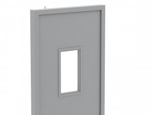 single fire exit door 3D 模型