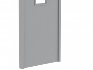 single fire exit door 3D 模型