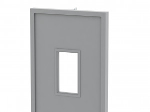 single fire exit door 3D 模型