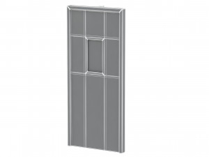 single fire exit door 3D 模型