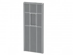 single fire exit door 3D Model
