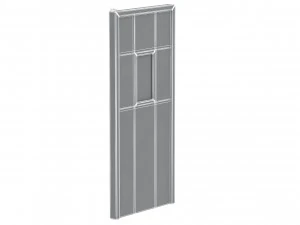 single fire exit door 3D Model