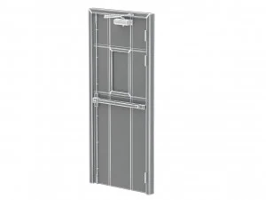 single fire exit door 3D Model
