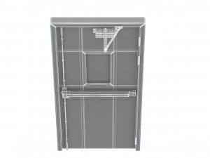 single fire exit door 3D 模型