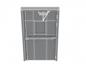 single fire exit door 3D Model