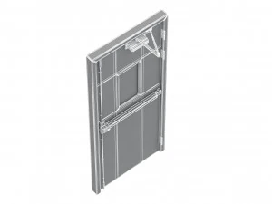 single fire exit door 3D Model