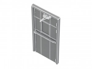 single fire exit door 3D 模型