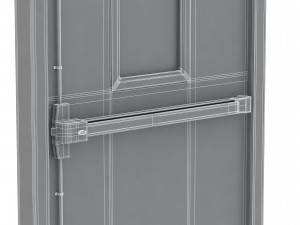 single fire exit door 3D 模型