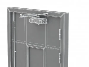 single fire exit door 3D Model