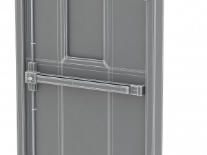 single fire exit door 3D 模型