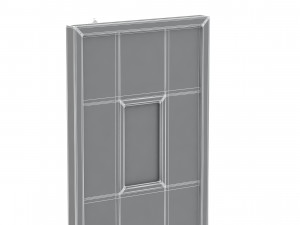 single fire exit door 3D 模型