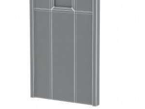 single fire exit door 3D 模型
