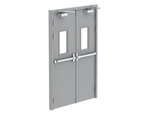 double fire exit door 3D Model