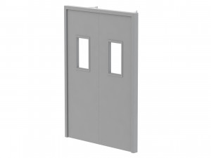 double fire exit door Model 3D
